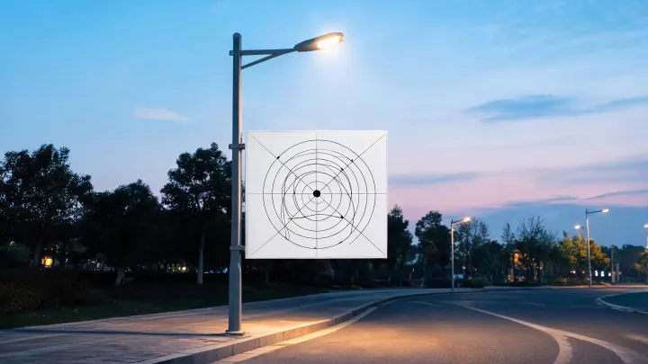 Outdoor lighting engineering article illustration